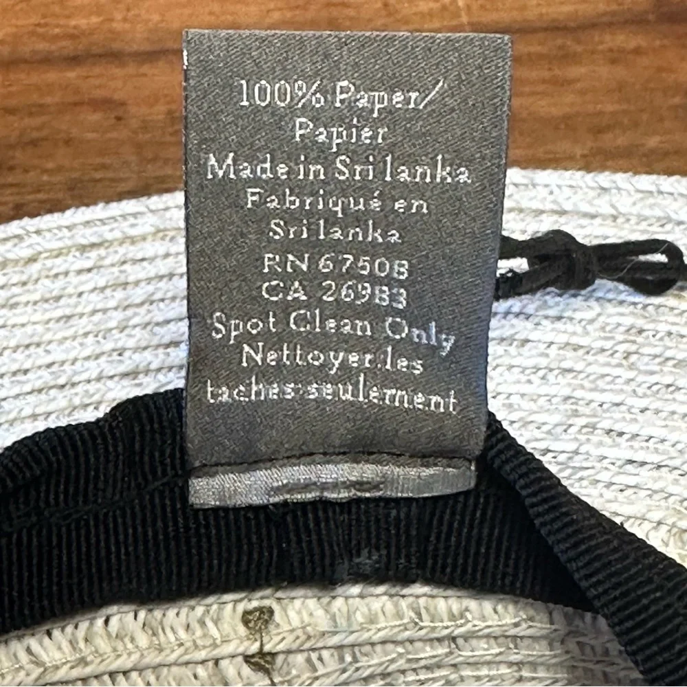 NWOT Vince Camuto Paper Fedora Hat - One Size